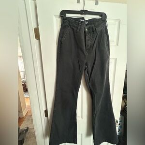 Old Navy Women's Dark Gray Flare Jeans